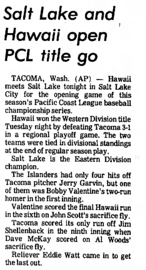 Salt Lake and Hawaii open PCL title go