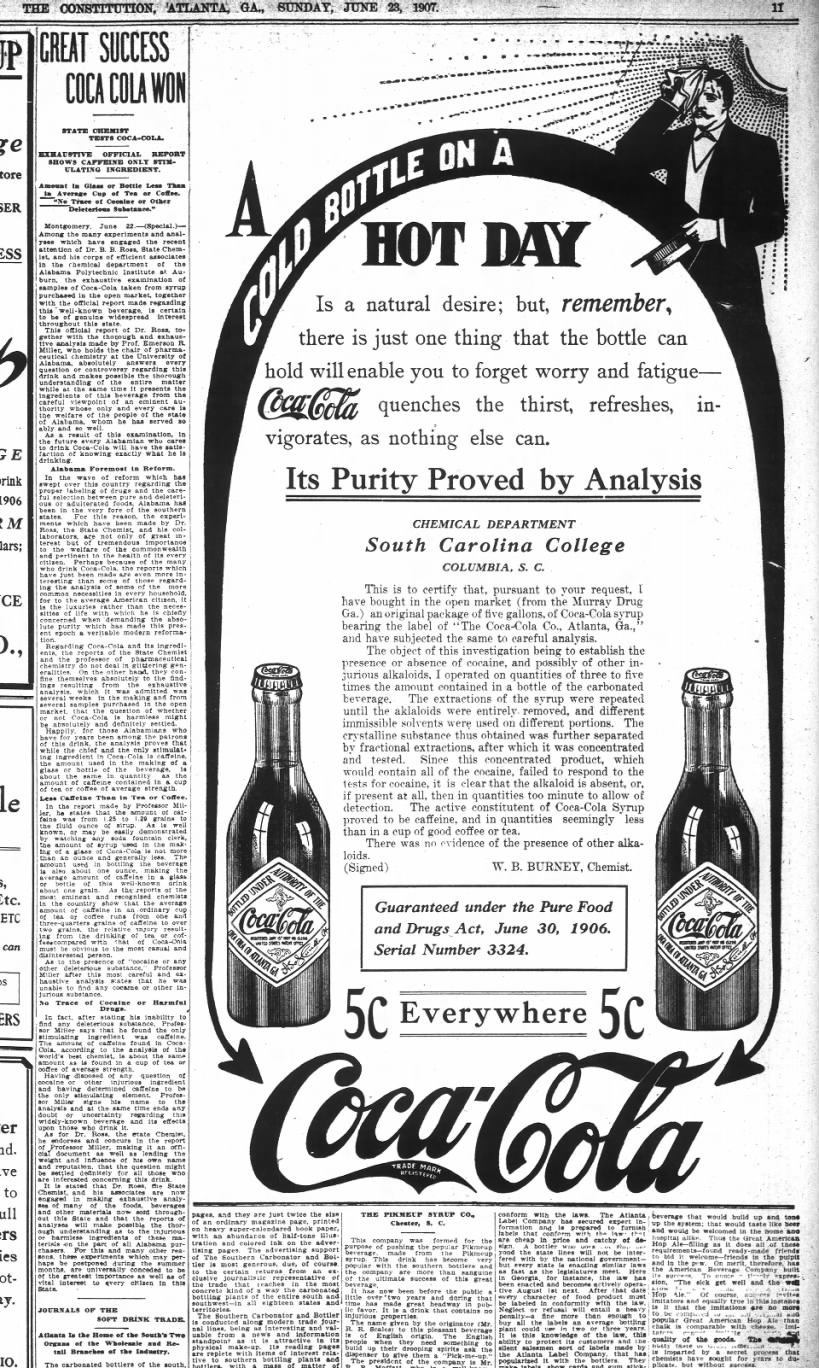 1907 jun 23-Great Success KO Won + Big KO ad "Purity approved"