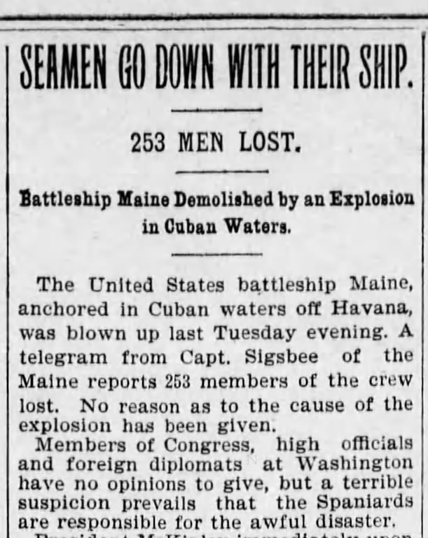 USS Maine Disaster