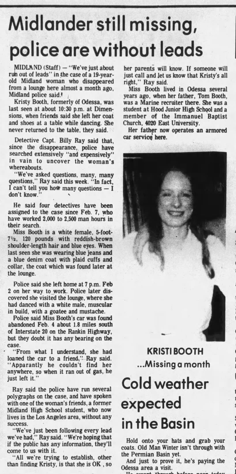 1980 TX Kristy Lynn Booth