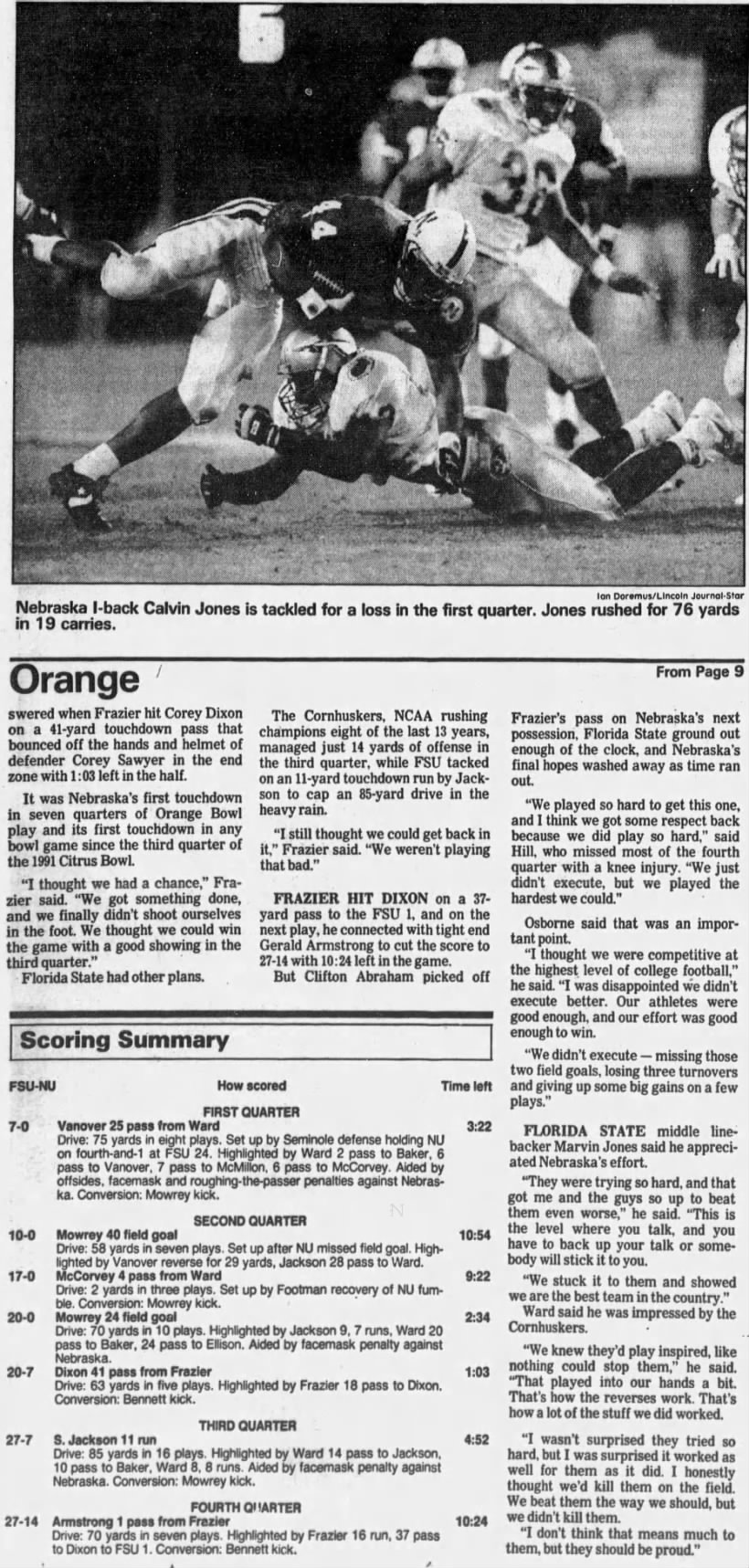1993 Orange Bowl, LJS2