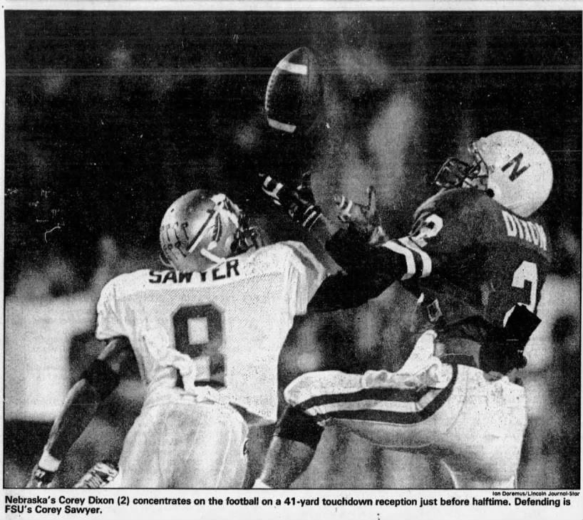 1993 Orange Bowl, Dixon TD photo