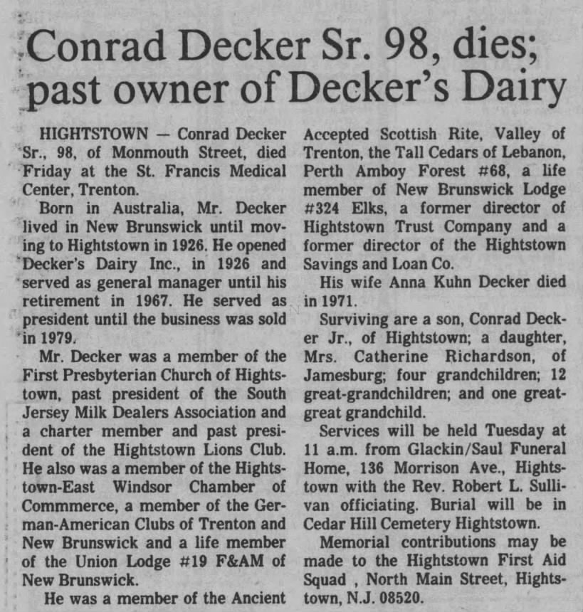 Conrad Decker (ancestry tree: willrichardson) - Newspapers.com