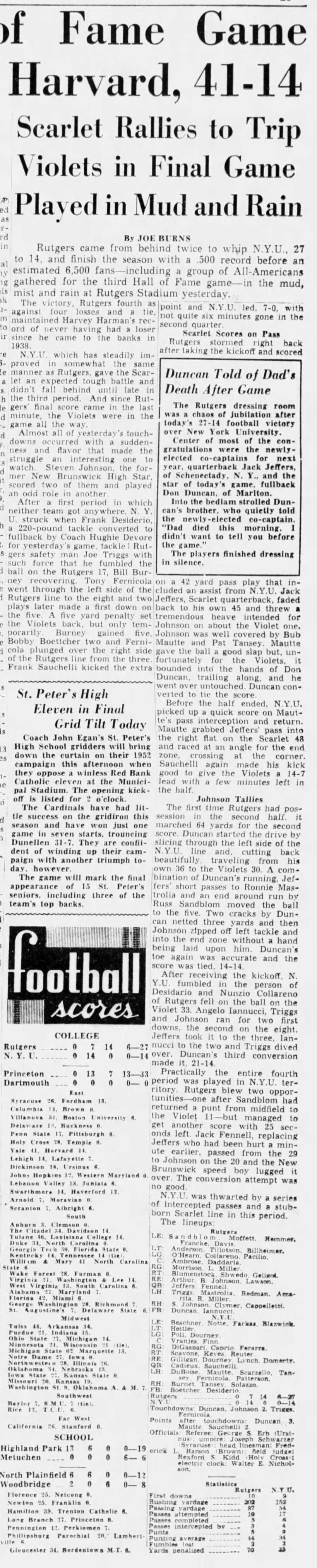 1952 Rutgers-NYU