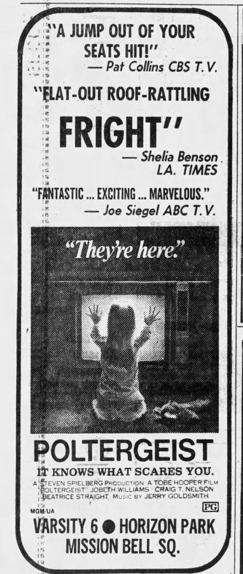 Poltergeist ad, 1982