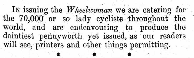 Wheelwoman caters to lady cyclists