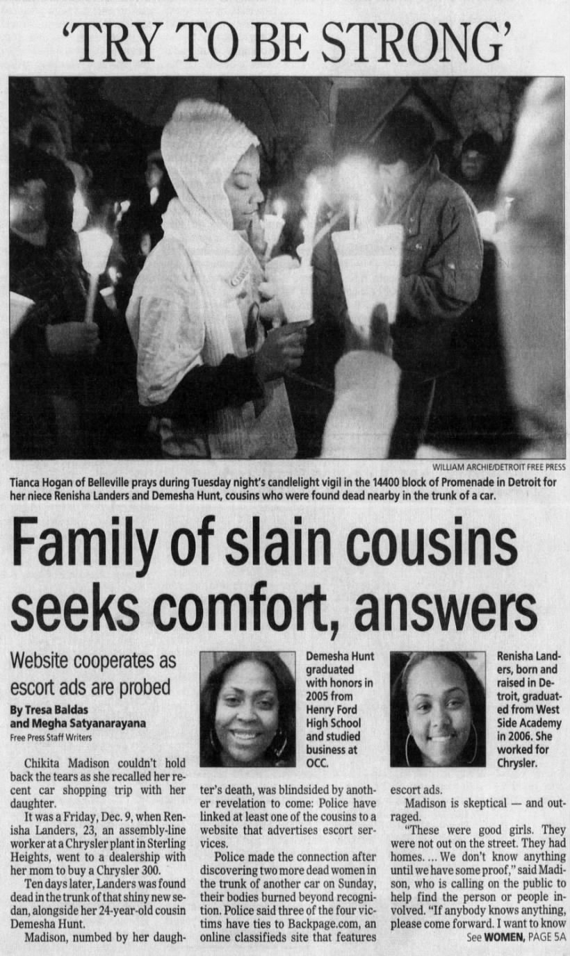 Family of slain cousins seeks comfort, answers