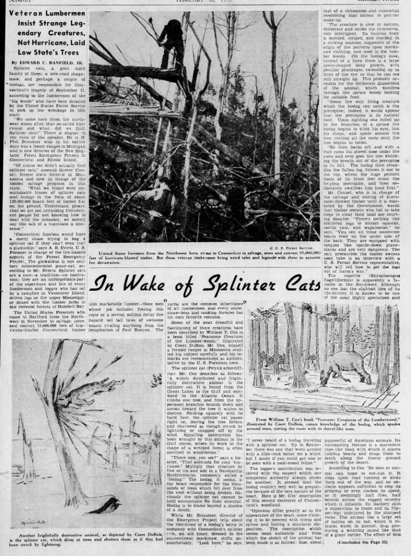 1939-02-26 In wake of Splinter Cats - Part 1

Hartford Courant Magazine (Hartford, CT), p. 1
