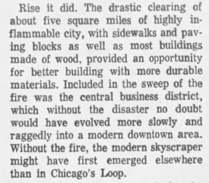 Five miles of Chicago reduced to ashes in Great Chicago Fire