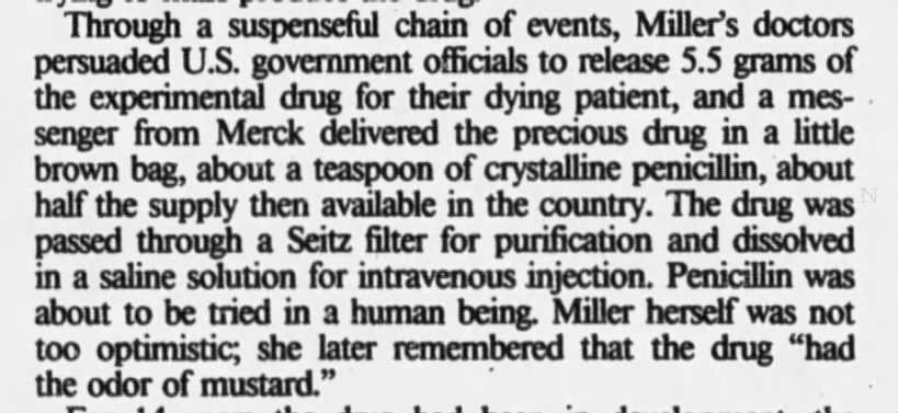 Anne Miller's doctors persuade US government for penicillin trial