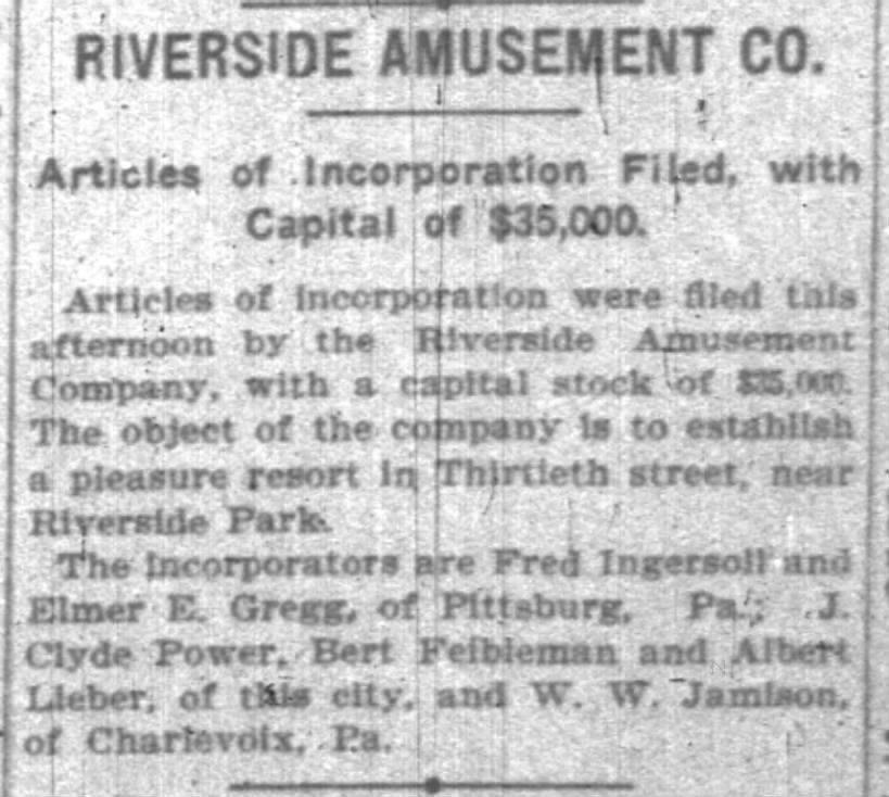 Riverside Amusement Co.