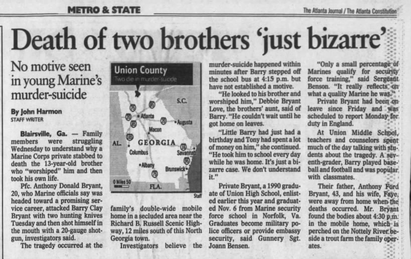 Death of Two Brothers Bizarre Nov 14 1991 AJC