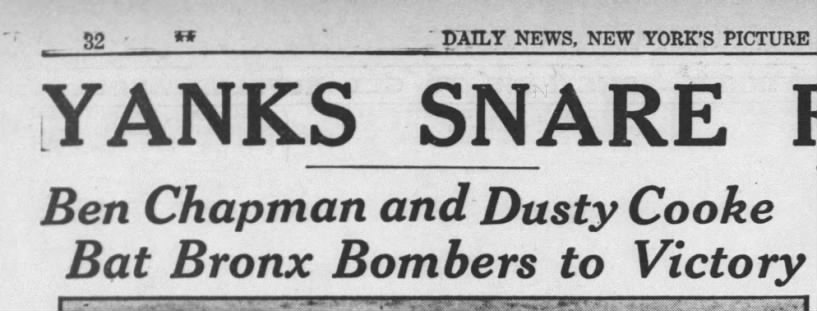 Bronx Bombers=New York Yankees (1930).