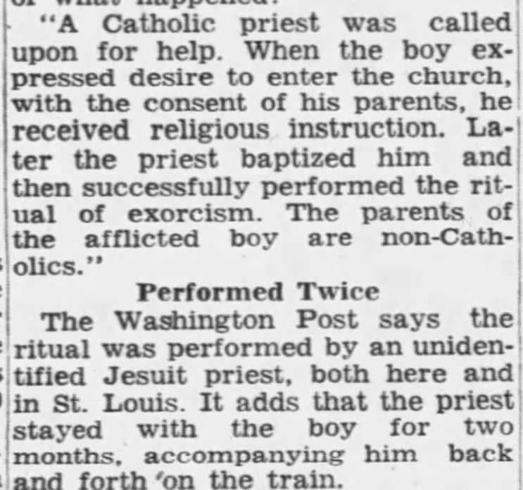 Catholic Priest Performed Exorcism