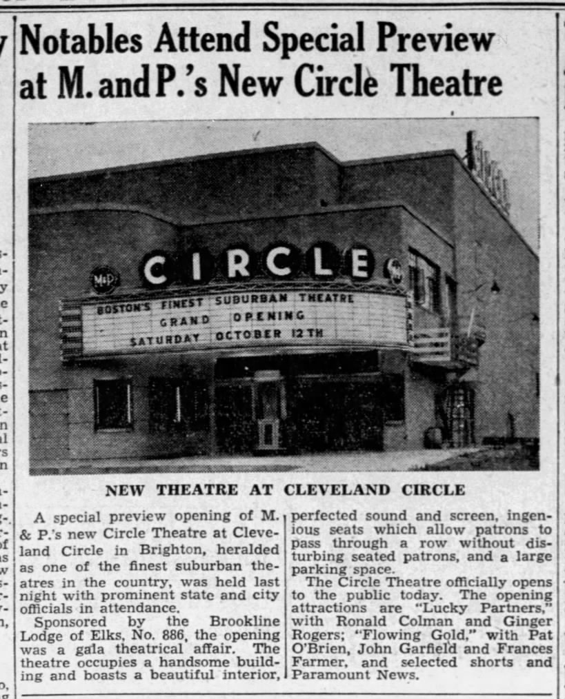 Circle theatre opening