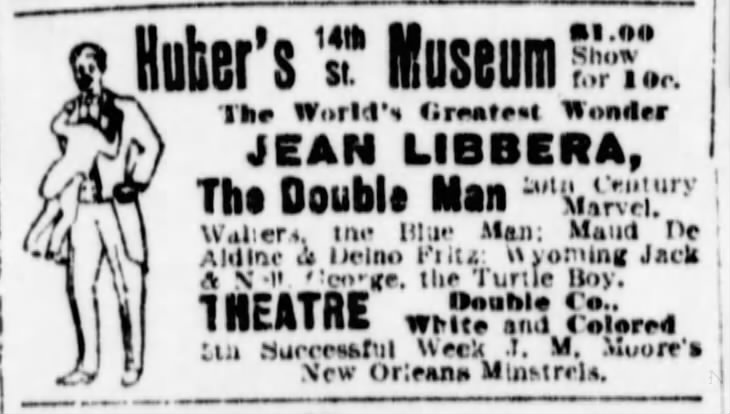 Jean Libbera Huber's Museum advertisement