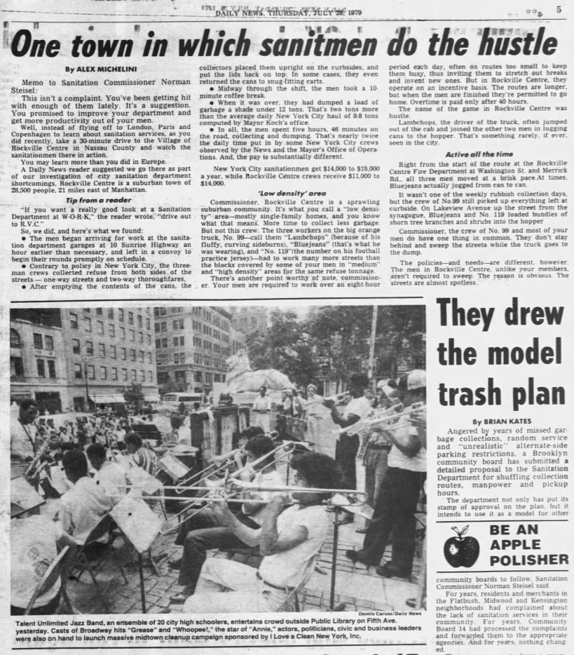 I Love a Clean New York -- Be an Apple Polisher (1979).