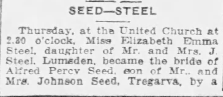 Wedding: Seed--Steel