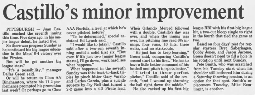Juan Castillo - Aug. 1, 1994