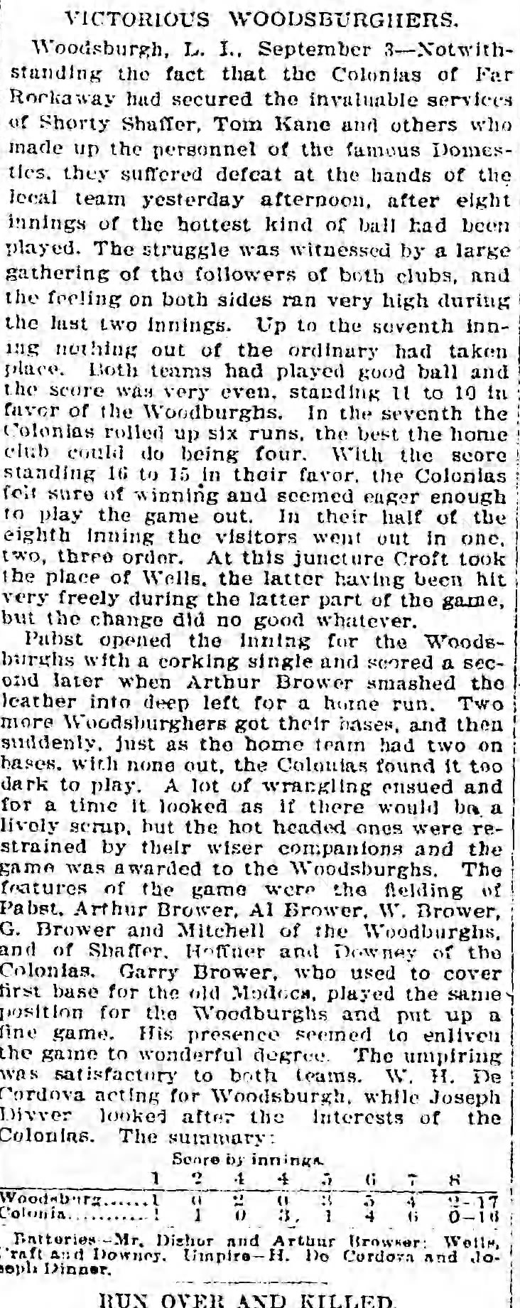 Victorious Woodsburghers