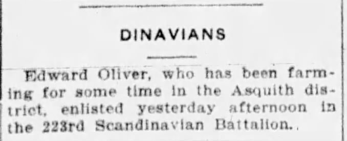 Edward Oliver enlistment