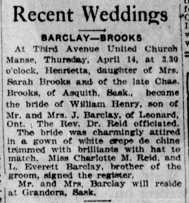 Wedding: Barclay--Brooks