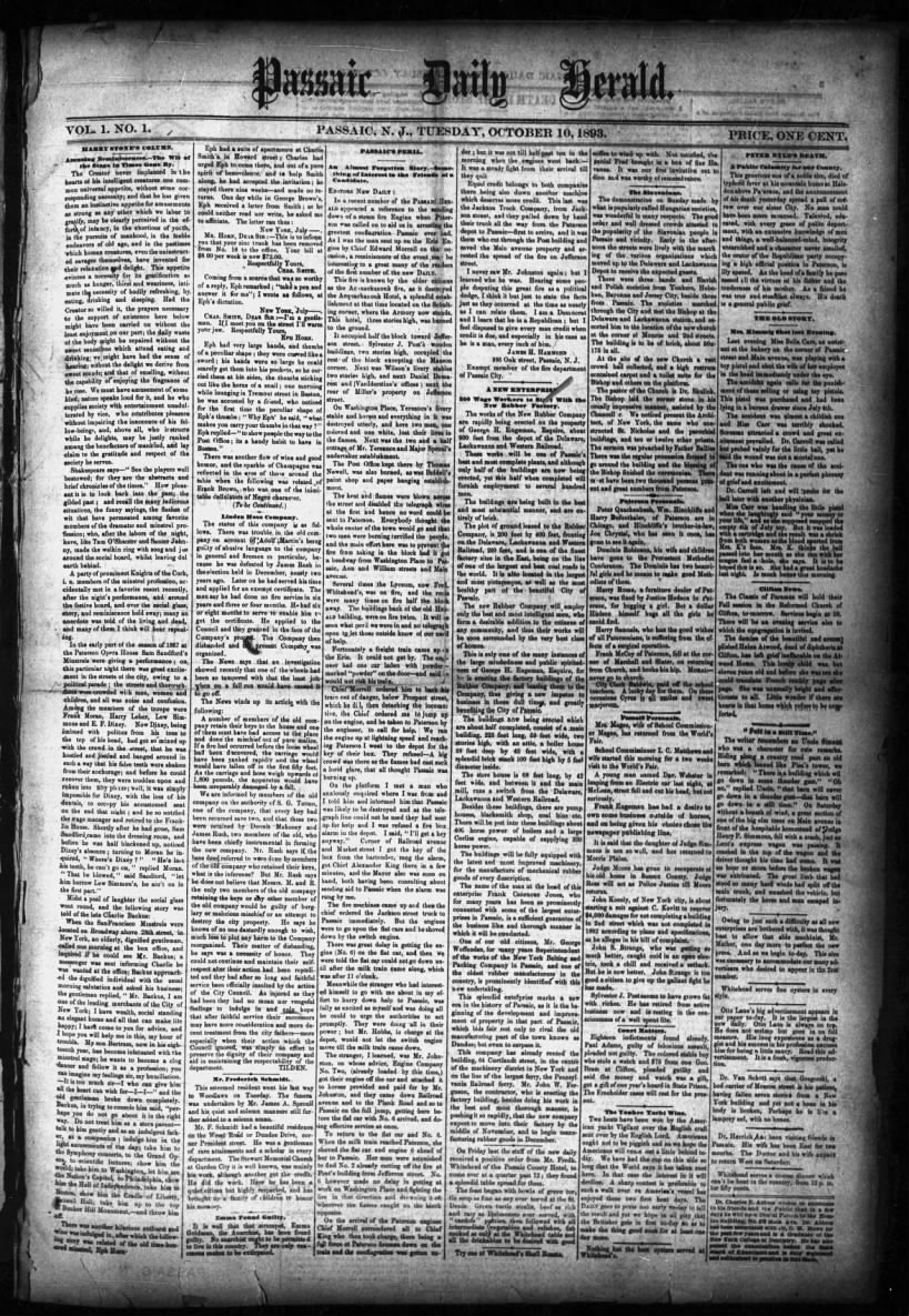 Passaic Daily Herald - 1893