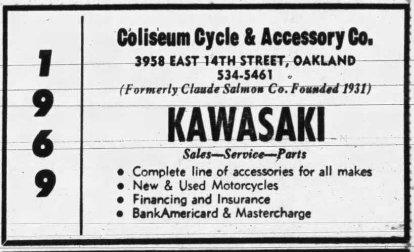 Coliseum Cycle -- formerly Clyde Salmon