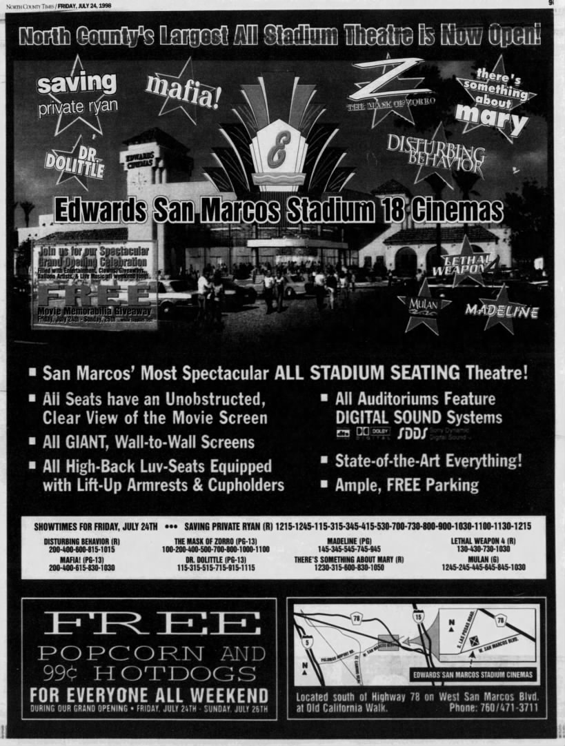 Edwards San Marcos Stadium 18 opening