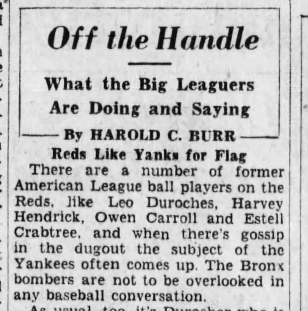 Bronx Bombers = New York Yankees (1932).