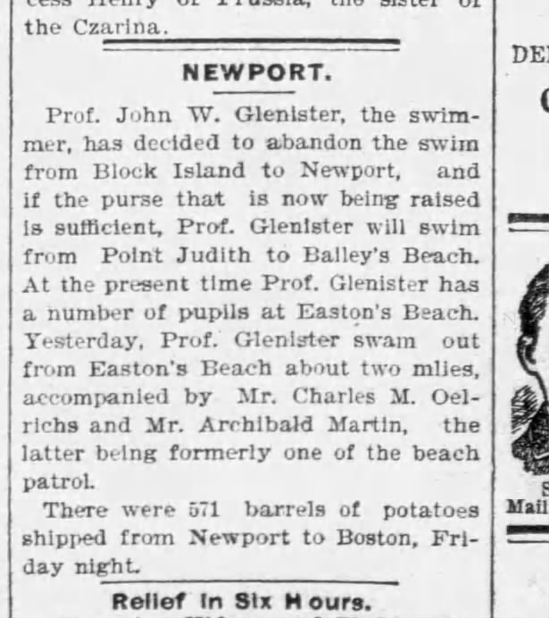 BI to Newport plans abandoned 1898