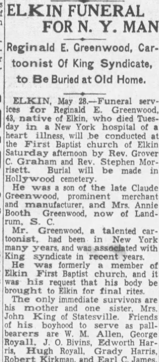 Obituary for Reginald E Greenwood (Aged 43)