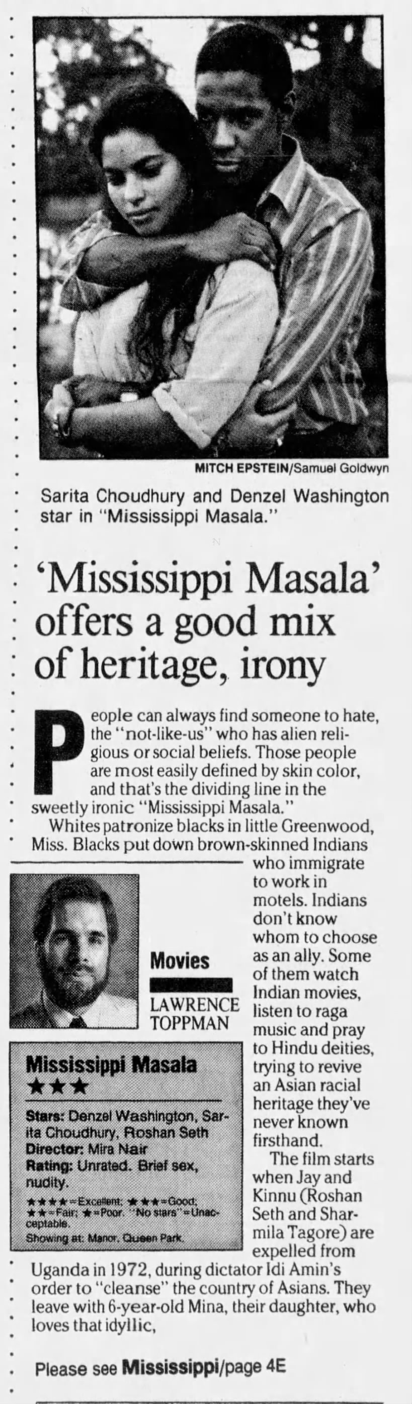 Mississippi Masala (1/2)*