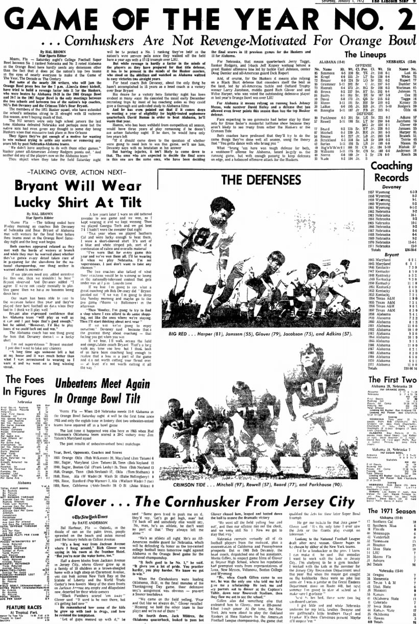 1972 Orange Bowl, Lincoln Star gameday