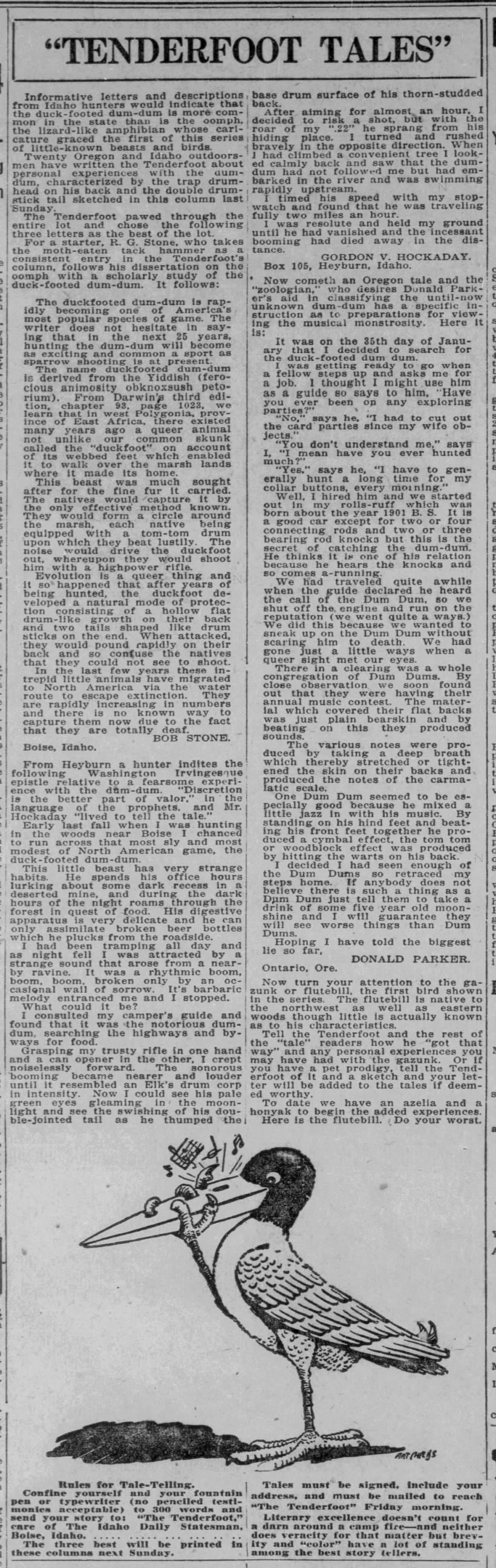 1922-11-26 “Tenderfoot tales”

The Idaho Sunday Statesman (Boise, ID), p. 8
