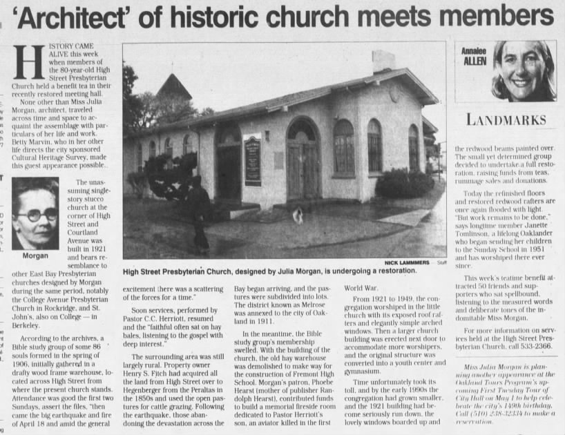 Annalee Allen
'Architect' of historic church meets members