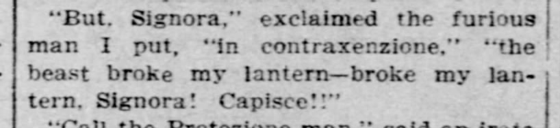 Capisce (1903).