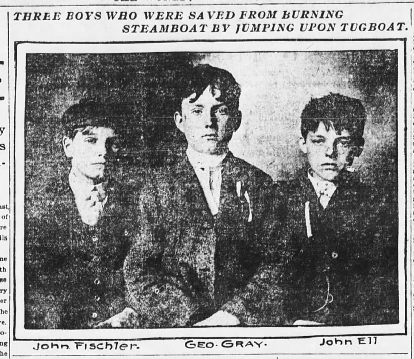 Photo of 3 children who survived the General Slocum disaster
