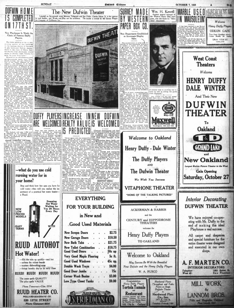 Dufwin theater opening