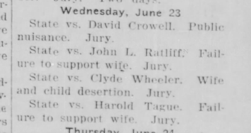 Divorce of Clyde Wheeler and Lilly Mae Turner