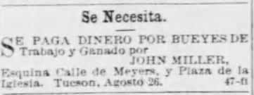 AZ Weekly Citizen (Tucson)  28 October 1876