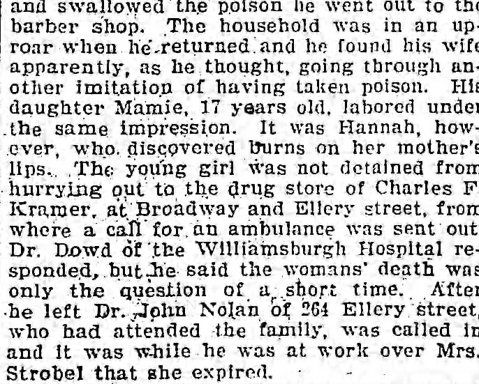 Charles F. Kramer drugstore 1901 on Ellery Street, Brooklyn