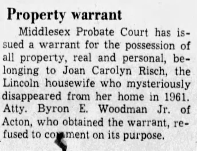 Property warrant