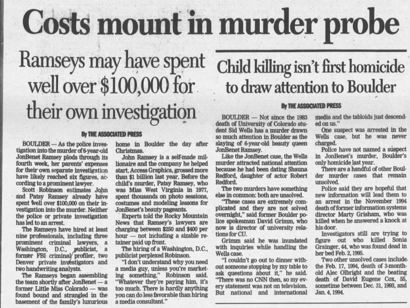 Costs mount in murder probe