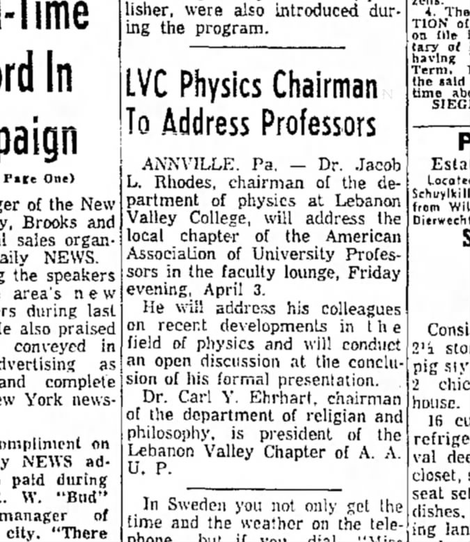 1959 April 1 Jacob Rhodes in the news