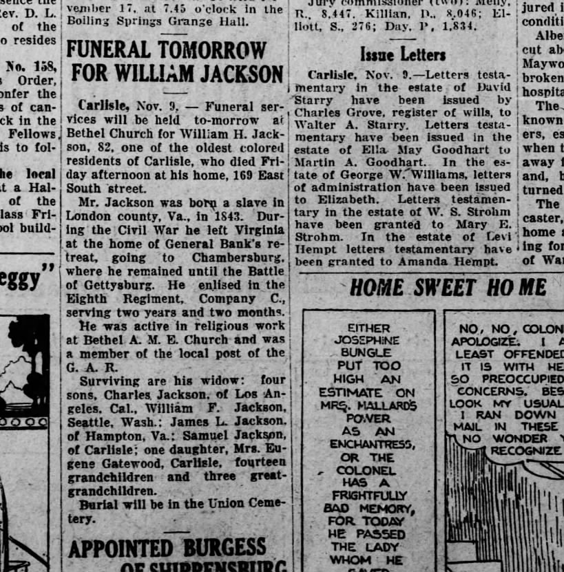 1925 November 9 Hbg Telegraph