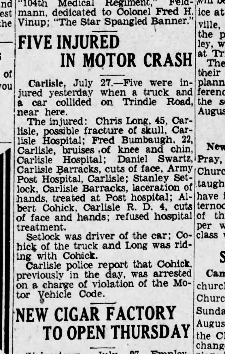1932 July 27 Harrisburg Telegraph