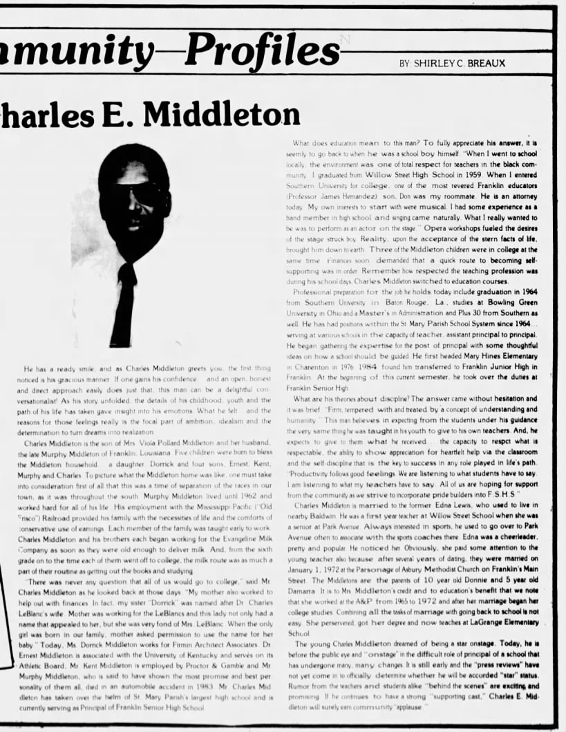 Charles E Middleton