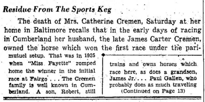 Mrs. Catherine Cremen Pt. 1
5-6-1952