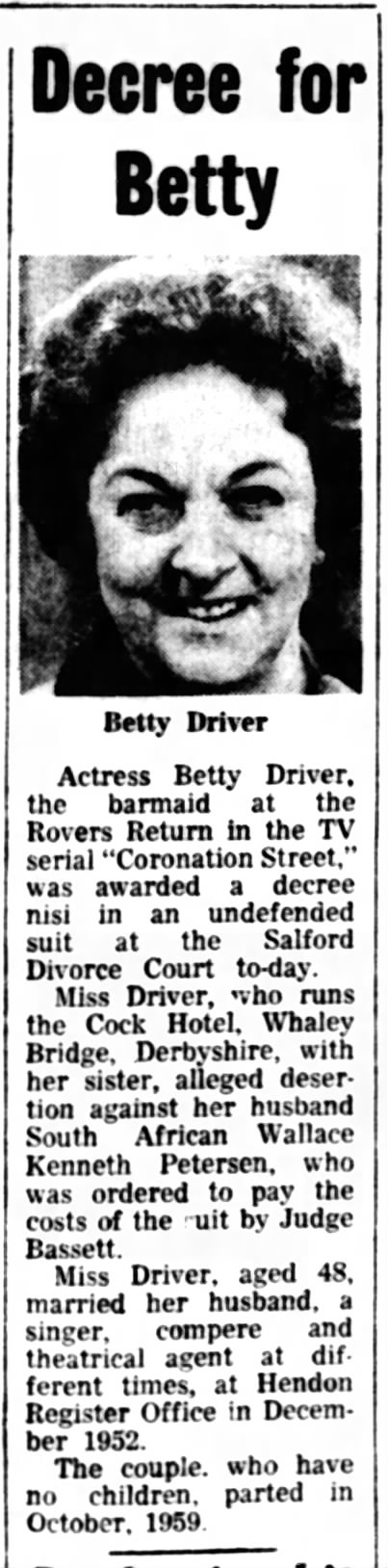 Decree for Betty